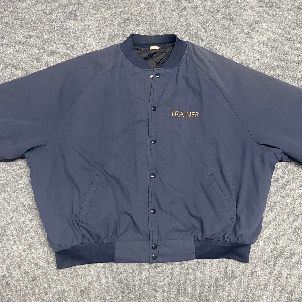 Vintage Union Line Jacket Men 3XL Blue Bomber Kaiser Permanente Trainer Made USA - Picture 4 of 11